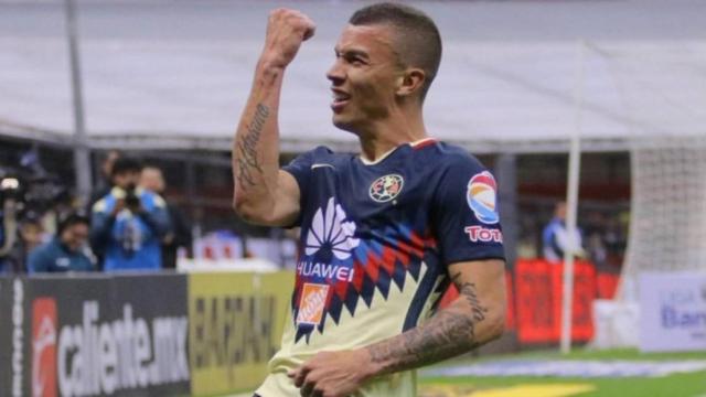 Uribe, jugador colombiano del Club América de México. Foto: Twitter (@matheus_uribe8)