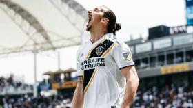 Zlatan Ibrahimovic celebra un gol