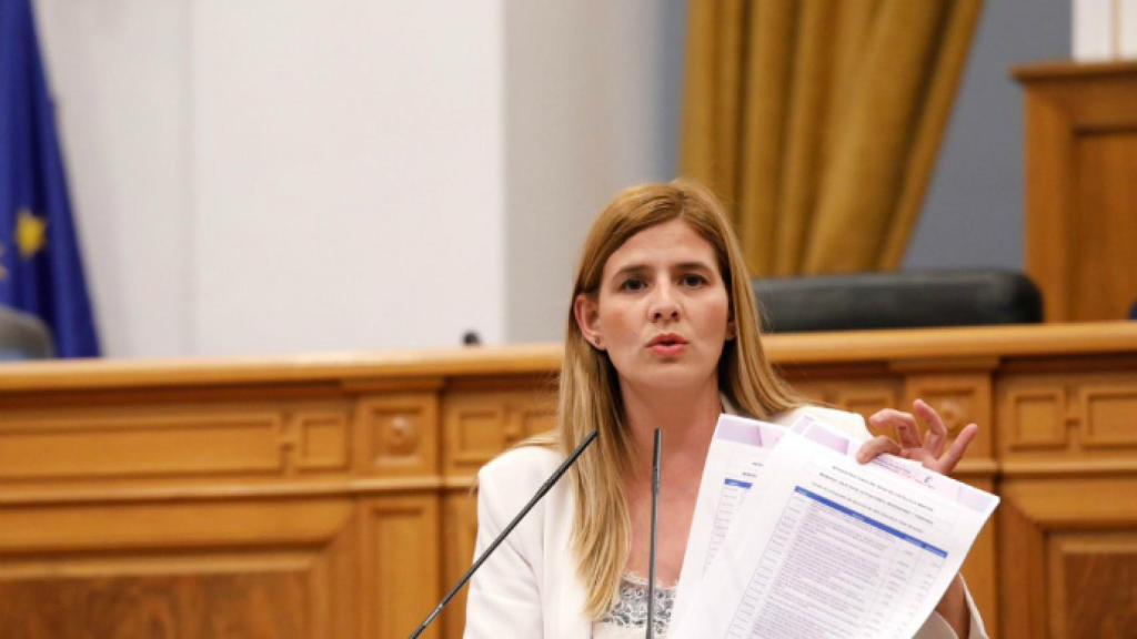 La popular Carolina Agudo en una de sus intervenciones