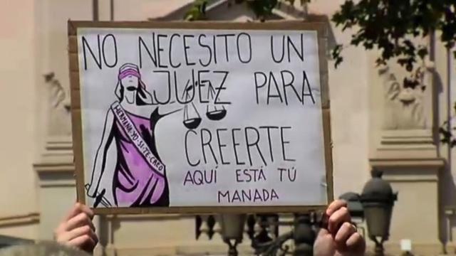 Una de las manifestaciones ciudadanas contra la manada.