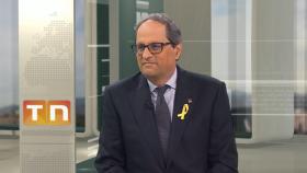 Quim Torra, durante su entrevista en TV3.