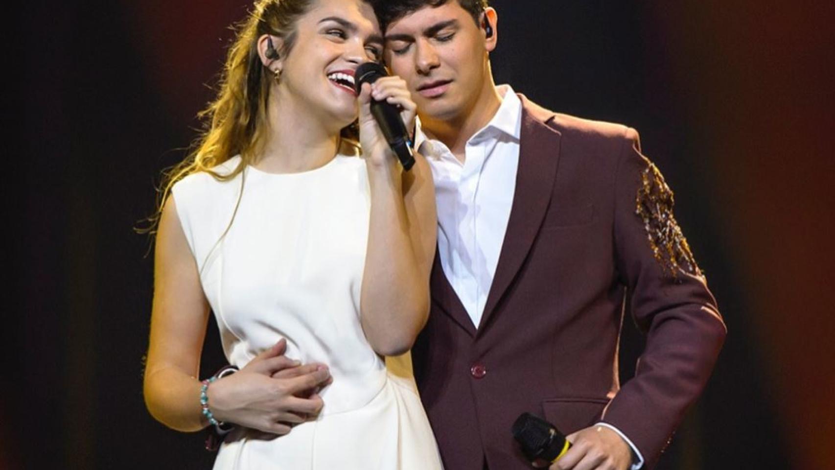 Amaia y Alfred durante su primer ensayo.