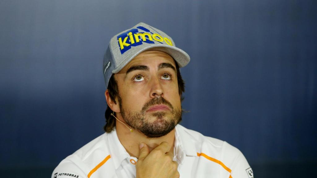 Fernando Alonso, en rueda de prensa.