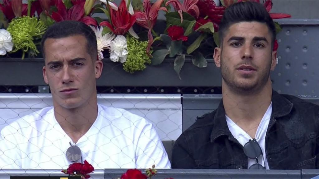 Lucas Vázquez y Asensio en el Mutua Madrid Open