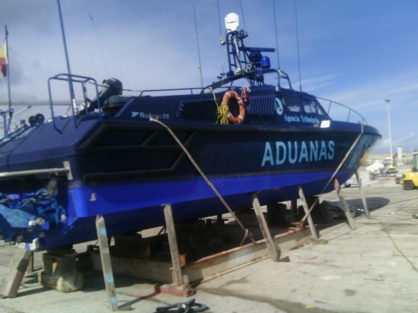 Patrullera de Vigilancia Aduanera que se vio implicada en el siniestro.