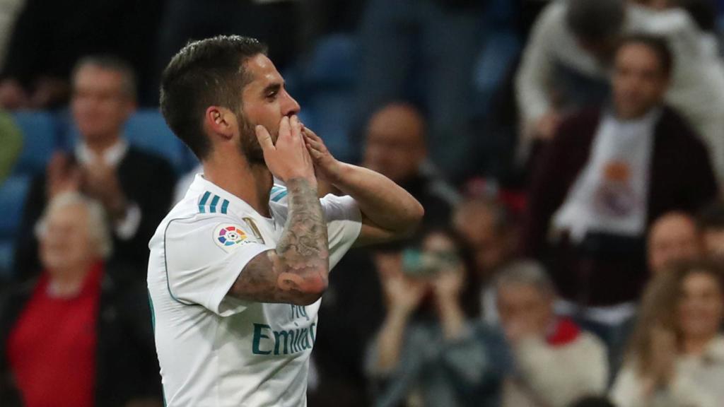 Isco, en la celebración de su gol.