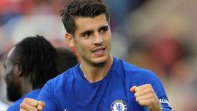 Morata, en un partido con el Chelsea. Foto: Twitter (@ChelseaFC)