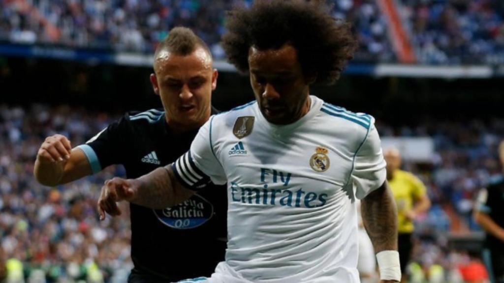 Marcelo, en el partido ante el Celta de Vigo