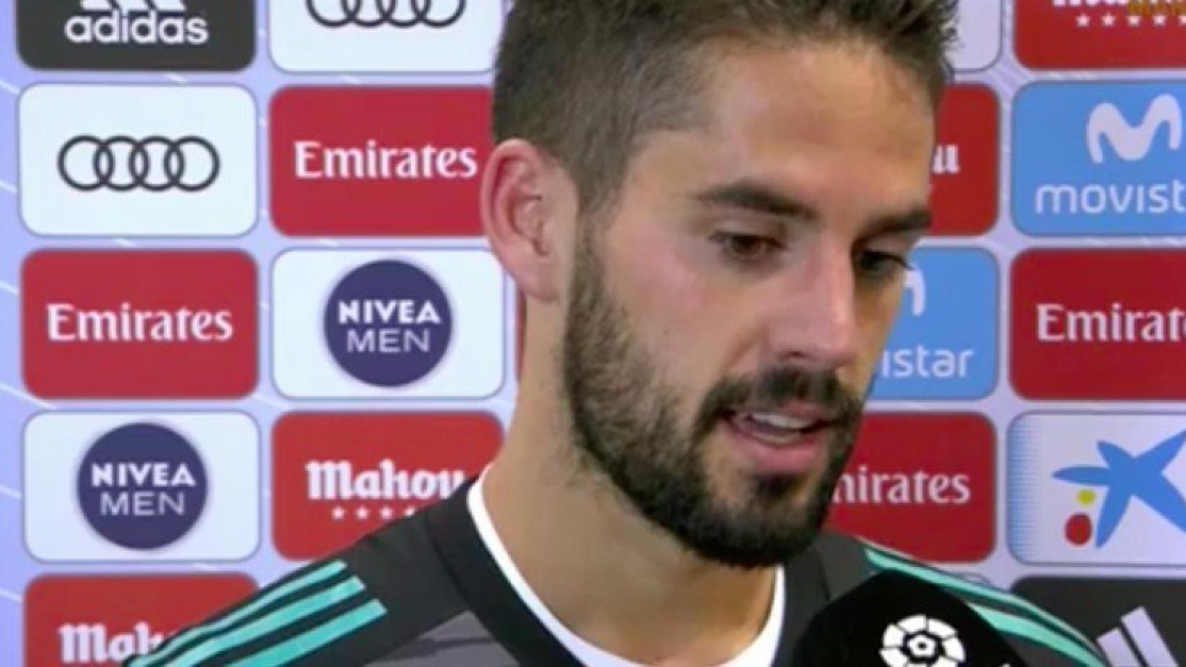 Isco habla en zona mixta