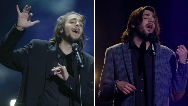 Sobral en Eurovisión en 2017 y en 2018.