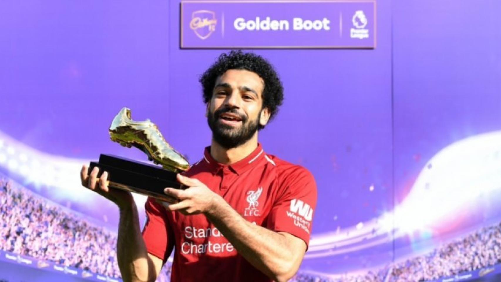 Salah, Bota de Oro de la Premier League. Foto: Twitter (@LFC)