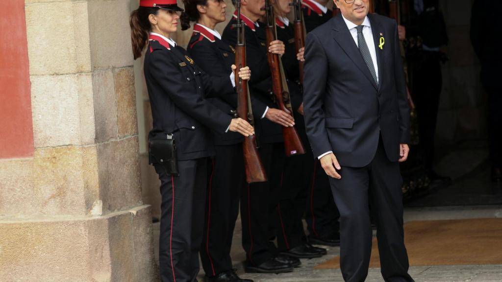 Quim Torra tras ser investido presidente de la Generalitat.