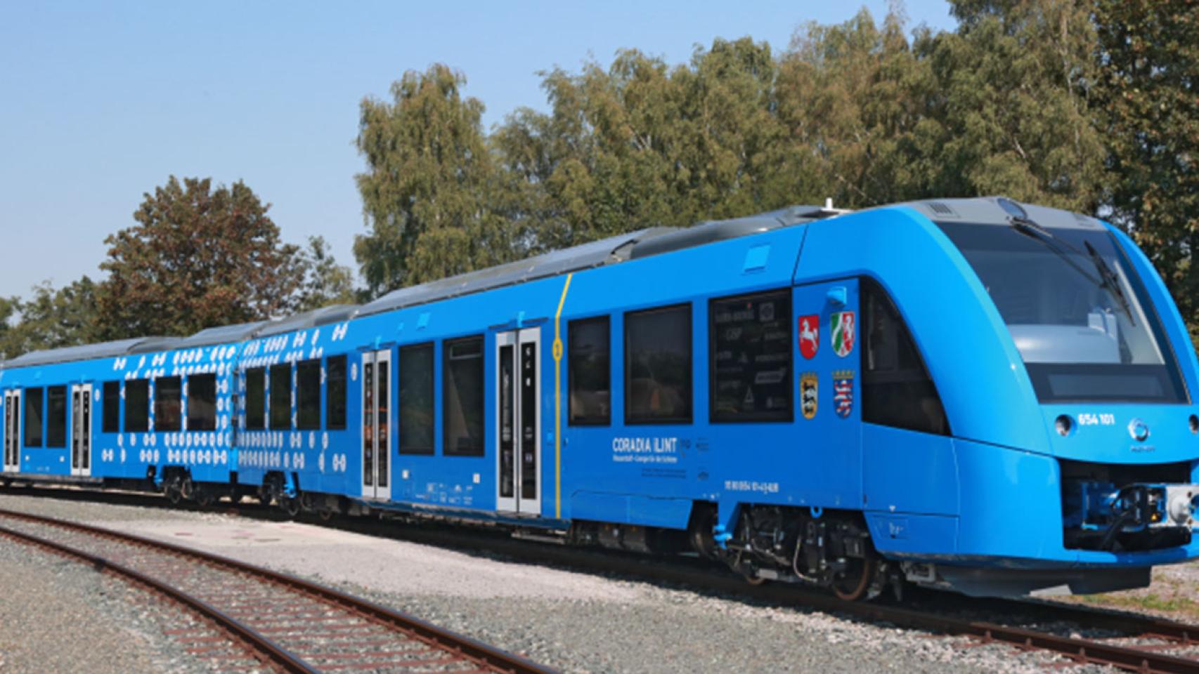 Uno de los trenes de hidrógeno de Alstom.