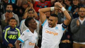 Dimitri Payet celebra un gol con el Olympique de Marsella.