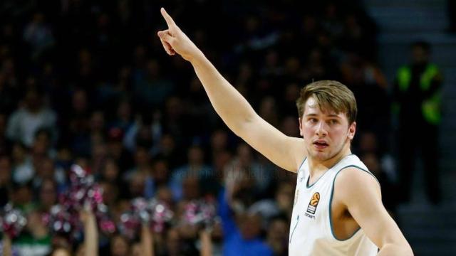 Luka Doncic durante un partido de Euroliga