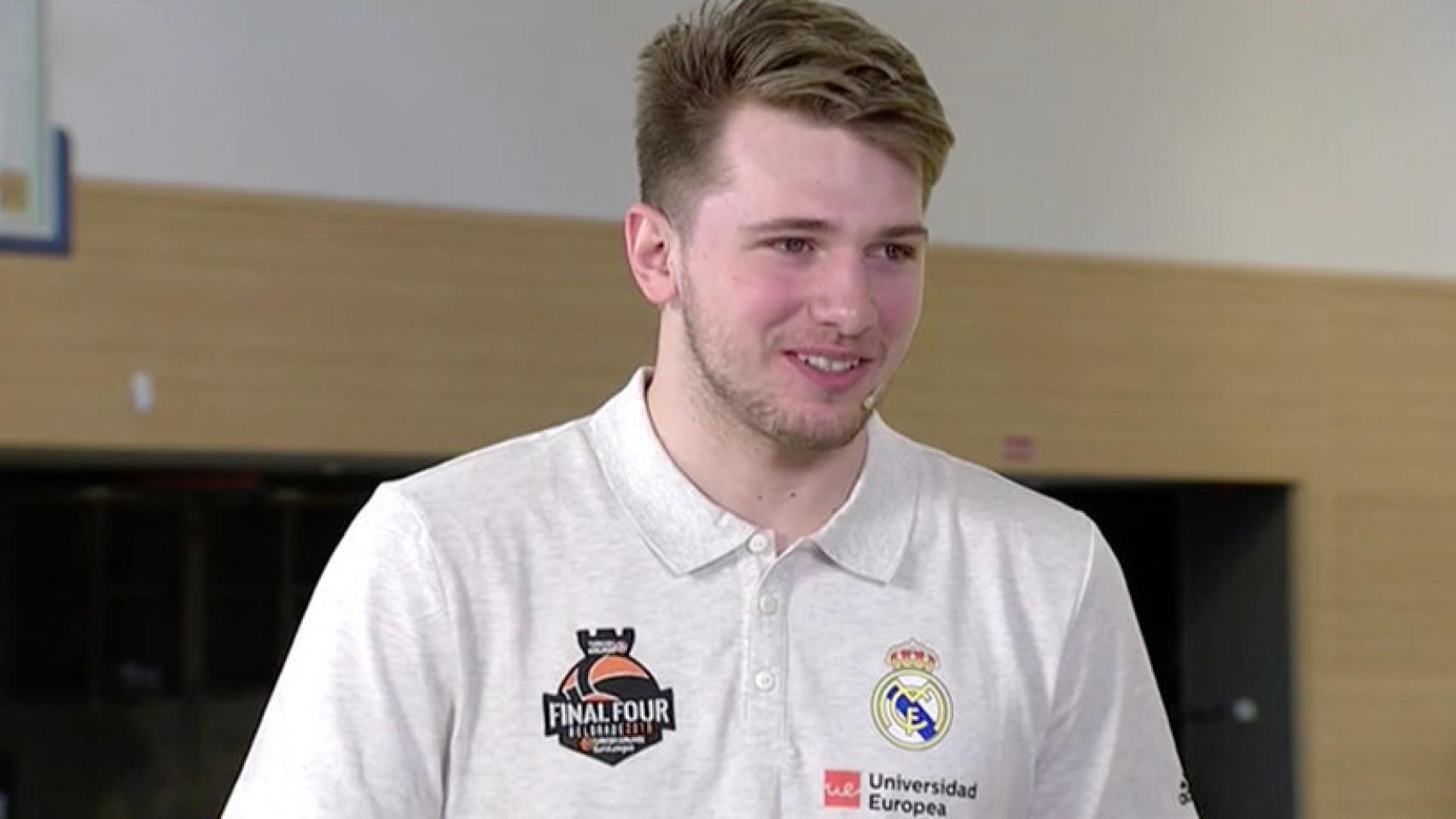 Luka Doncic, entrevistado en Real Madrid TV