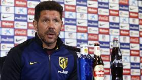 Simeone en rueda de prensa. Foto: atleticodemadrid.com