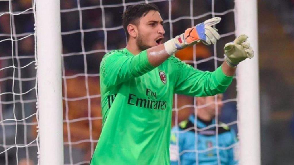 Donnarumma, durante un partido con el Milan. Foto: acmilan.com