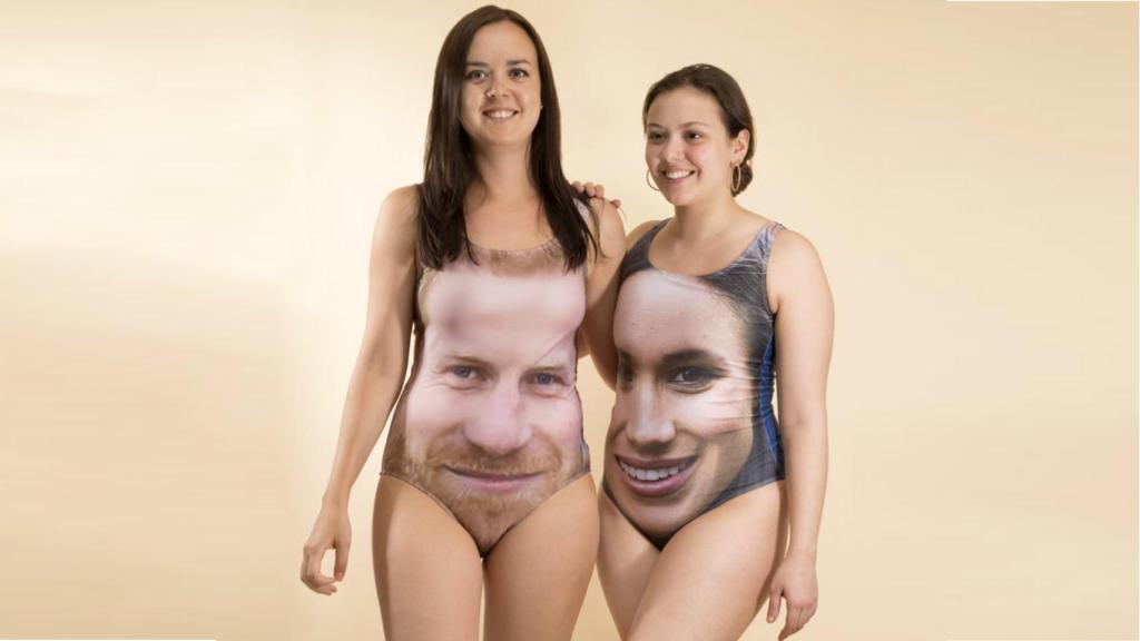 Los bañadores conmemorativos de Harry y Meghan Markle.