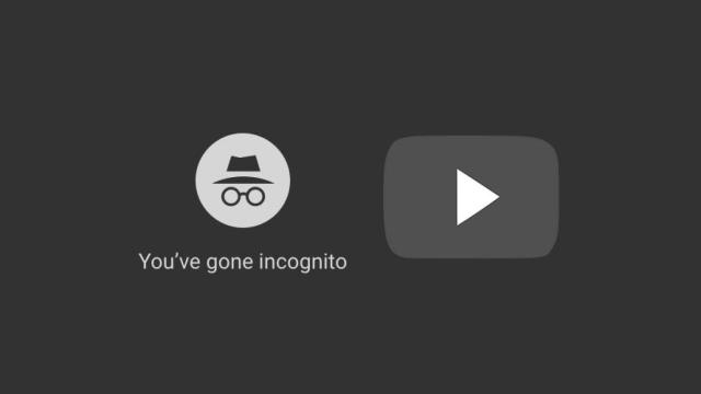 modo incognito youtube