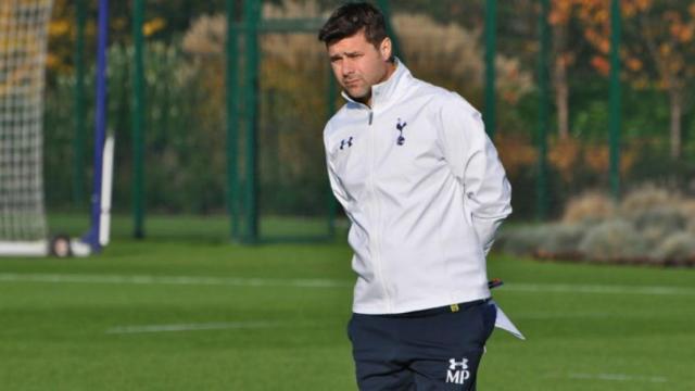 Pochettino durante un entrenamiento de Tottenham. Foto: tottenhamhotspur.com