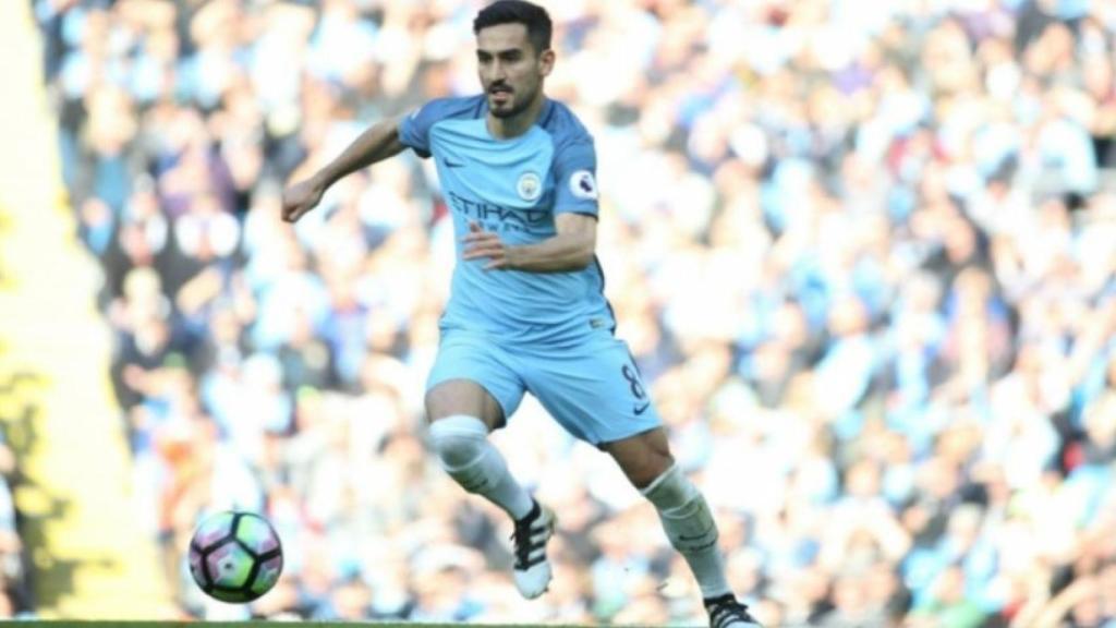 Ilkay Gundogan durante un partido con el Manchester City. Foto: mancity.com