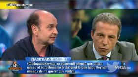 Juanma Rodríguez en El Chiringuito. Foto: Twitter (@ElChiringuitotv).