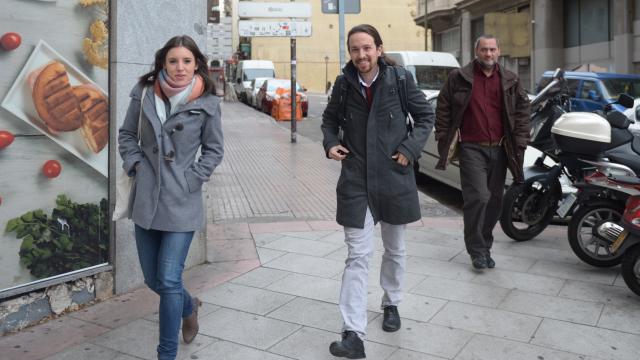 Pablo Iglesias e Irene Montero en un montaje de JALEOS.