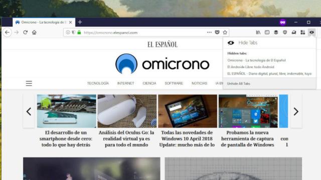 ocultar pestanas firefox 6