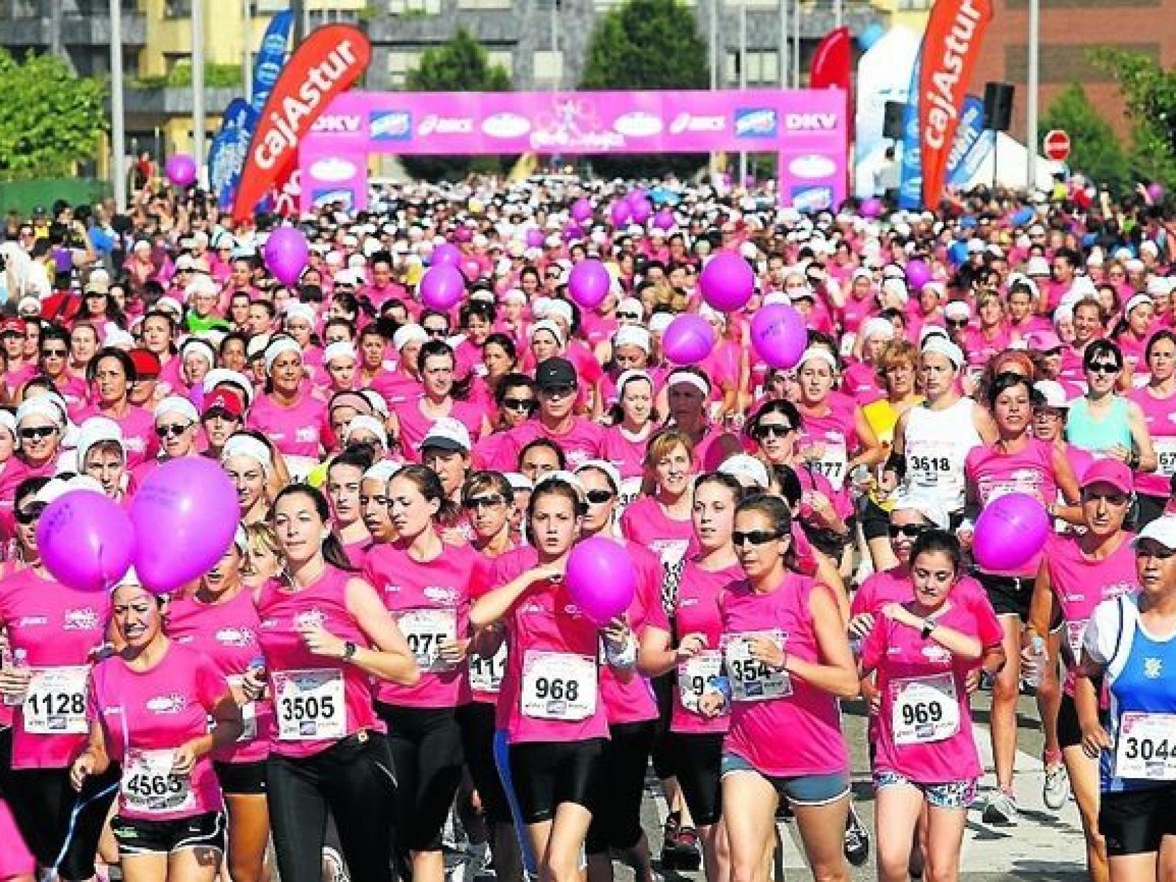 Una carrera contra el cáncer de mama.