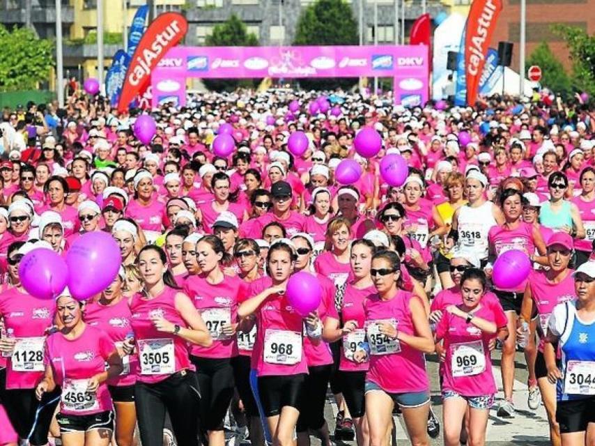 Una carrera contra el cáncer de mama.