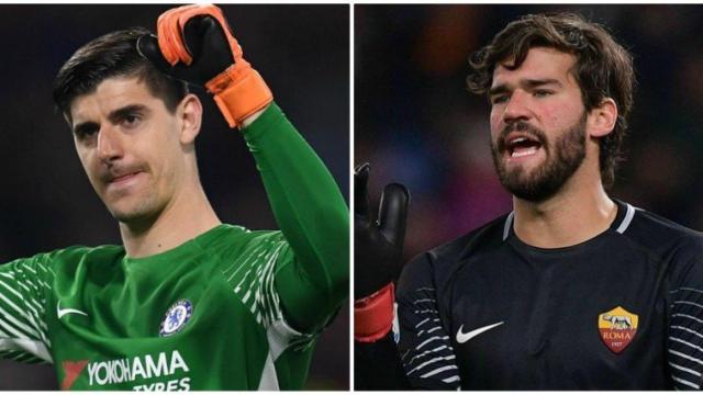 Courtois y Alisson