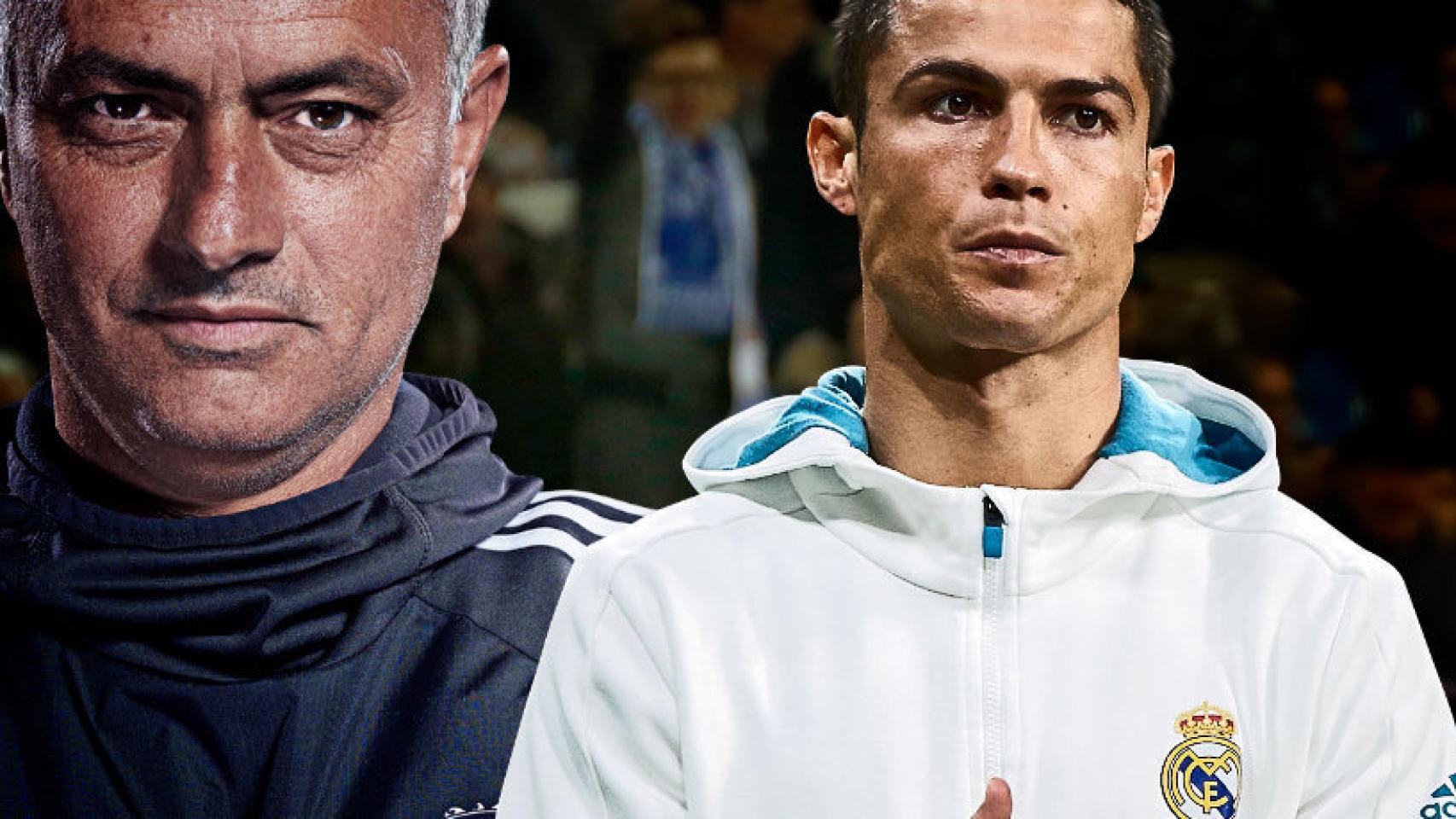 José Mourinho y Cristiano Ronaldo