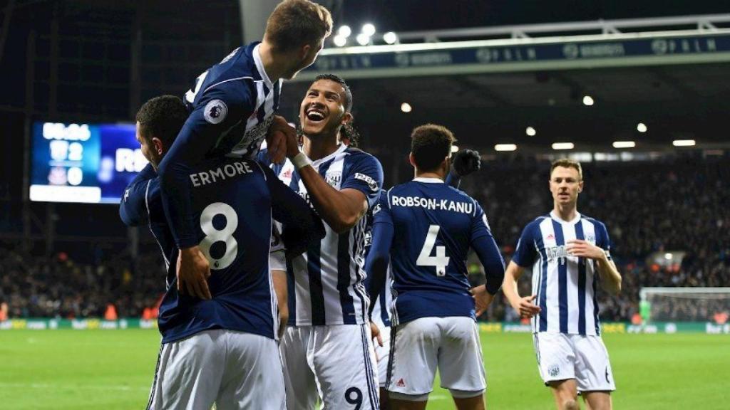 Los jugadores del West Bromwich celebran un gol. Foto: wba.co.uk