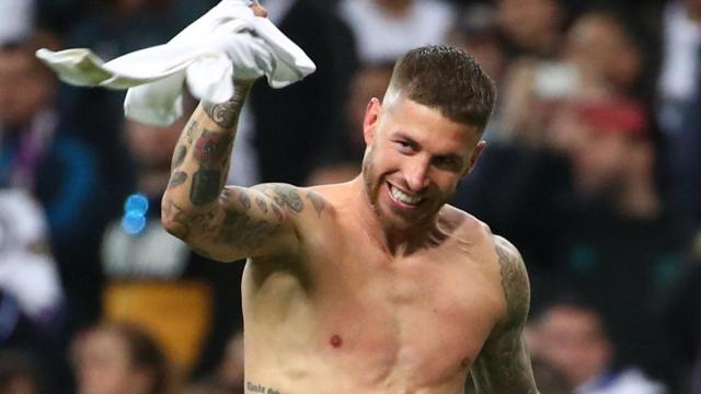 Sergio Ramos, en un partido reciente con el Real Madrid.