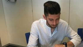 El último fichaje del Real Madrid, Pablo Margallo. Foto: Twitter (@cddiocesano).