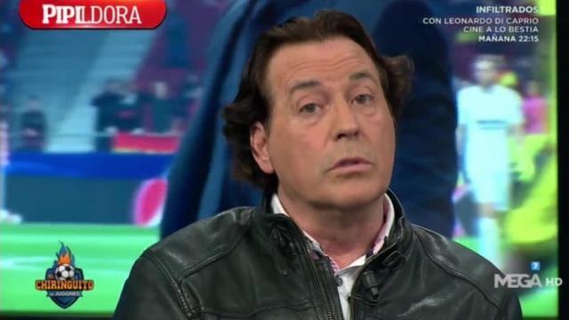 Pipi Estrada, en El Chiringuito. Foto: Twitter (@elchiringuitotv)