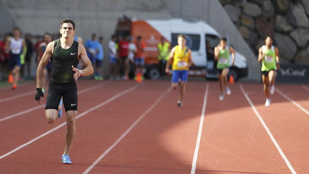 Bruno Hortelano durante el 400 de su reaparición.