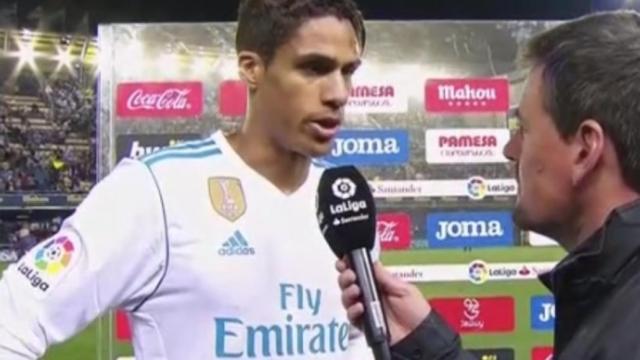 Varane, a pie de campo