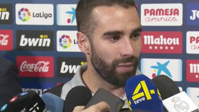 Dani Carvajal, en zona mixta