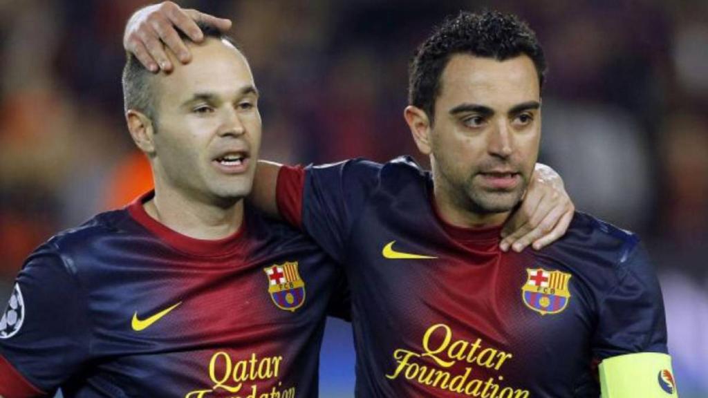 Xavi, uno de los inseparables de Iniesta en el Barça