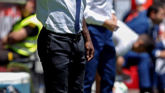 Seedorf, durante el Valencia - Deportivo de la última jornada de Liga.