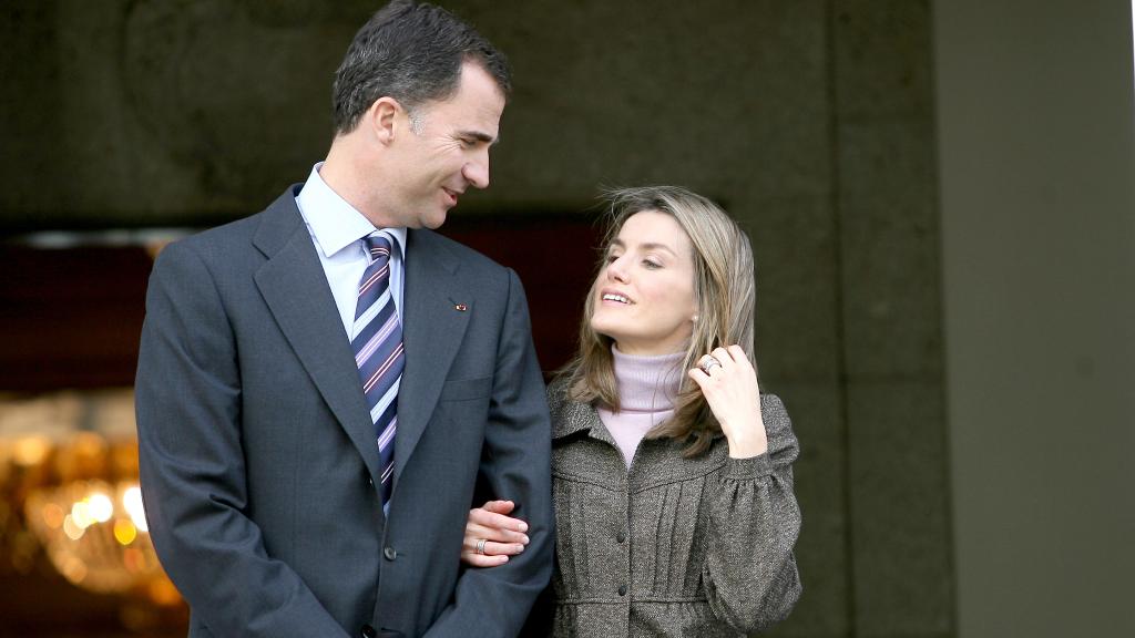 Letizia y Felipe en 2008.