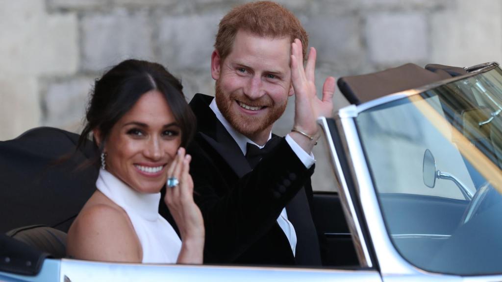 El príncipe Harry y Meghan Markle el día de su boda.