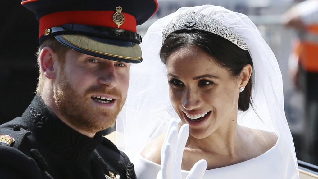 El príncipe Harry y Meghan Markle el día de su boda.