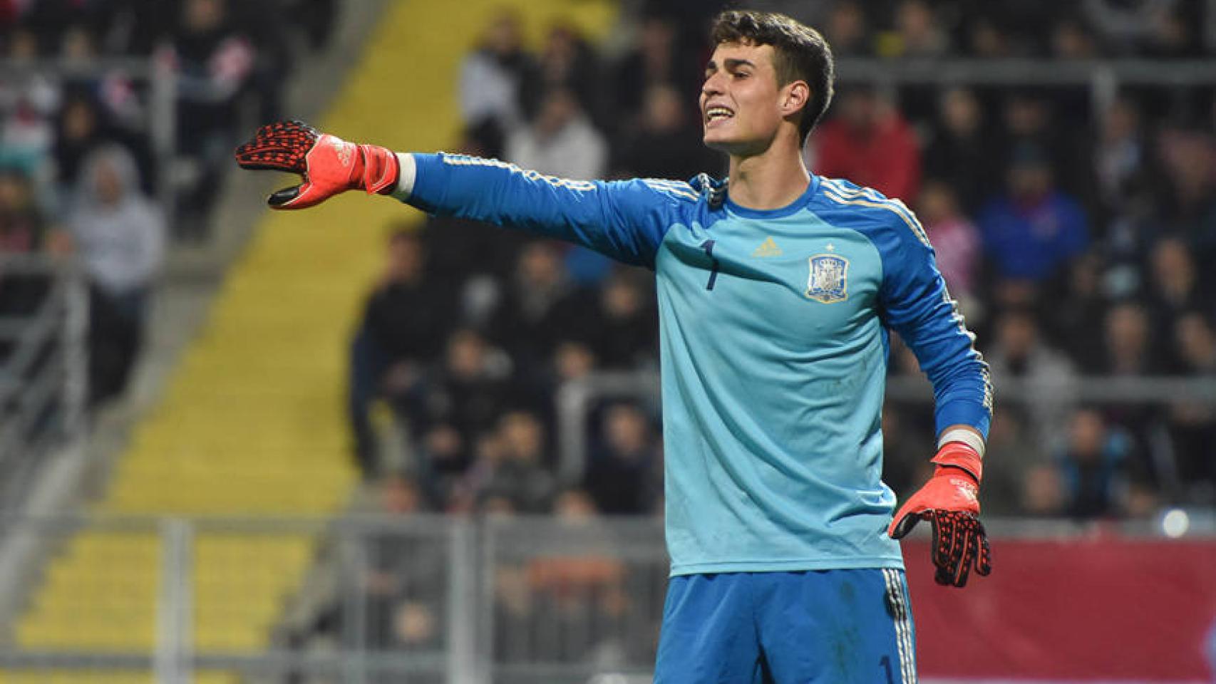 Kepa debutó en la sub-19 a las órdenes de Julen Lopetegui.