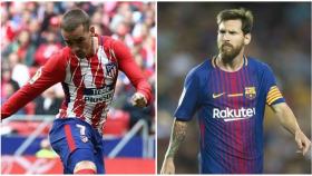 Antoine Griezmann y Lionel Messi