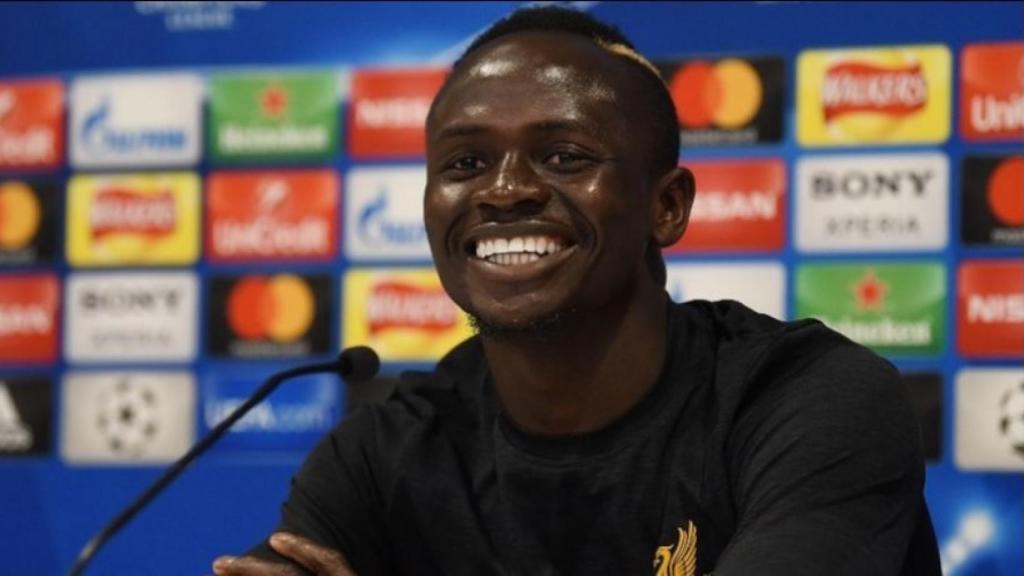 Mané, en rueda de prensa. Foto: liverpoolfc.com