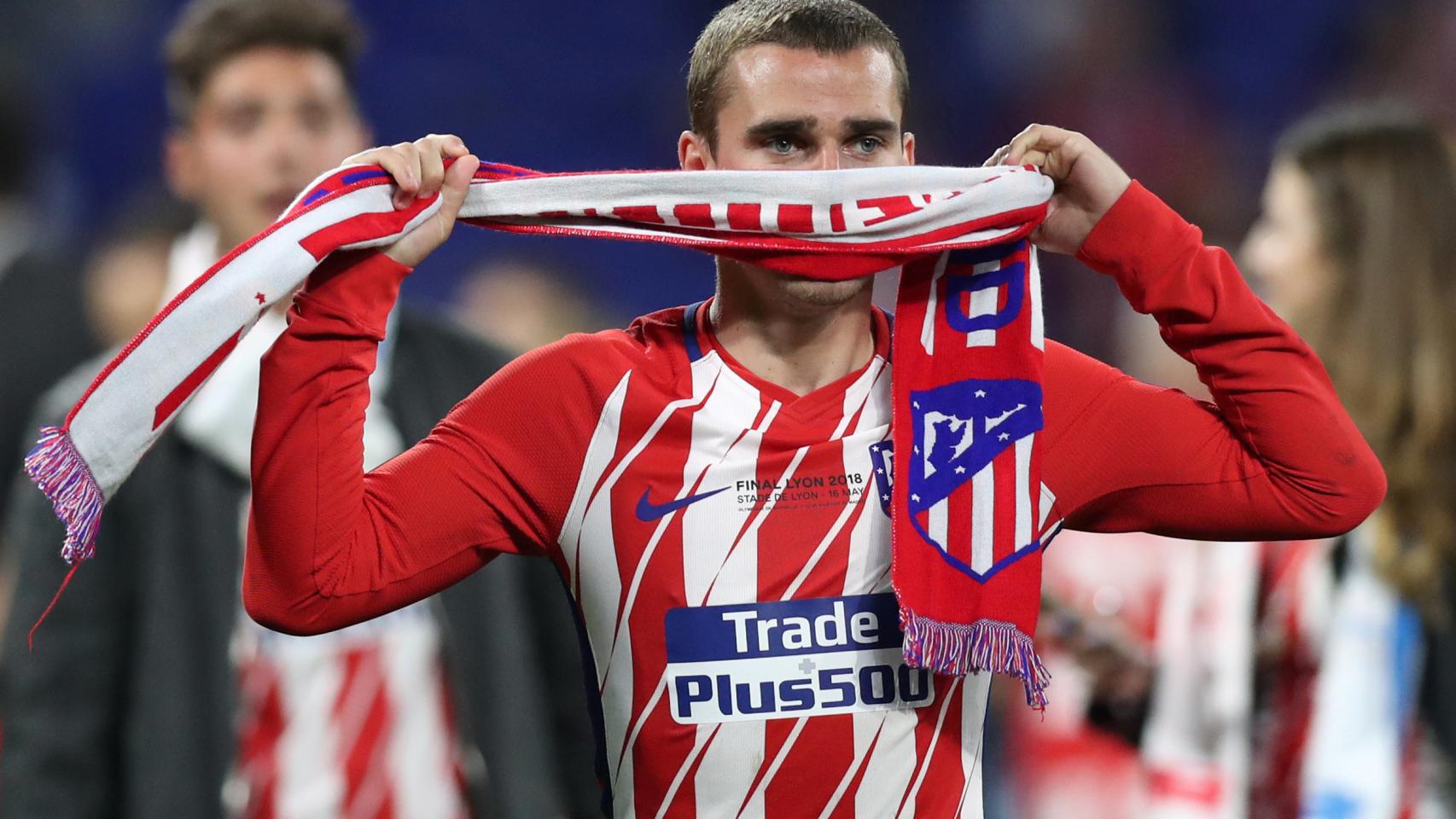 Griezmann, tras ganar la Europa League.