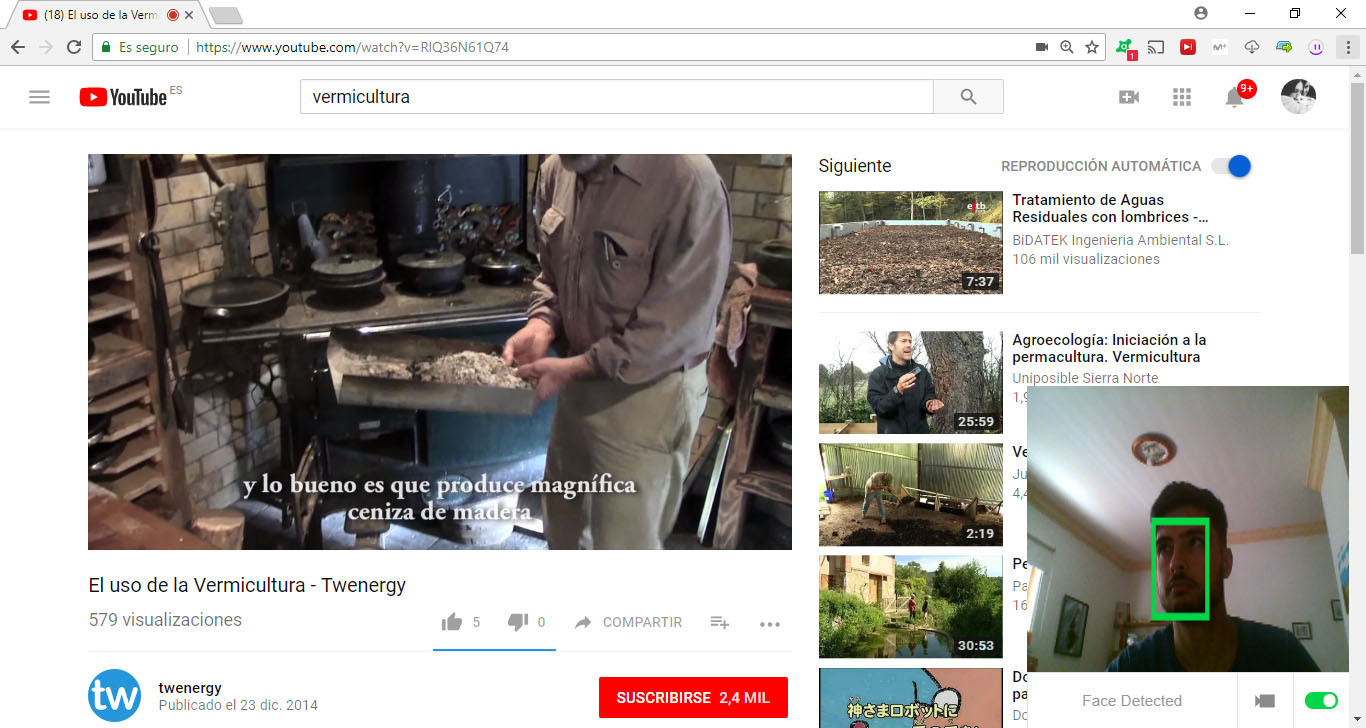 facepause extension google chrome pausar videos de youtube